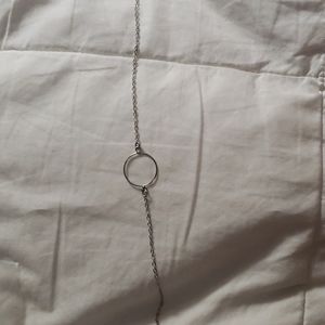 Silver circle bracelet